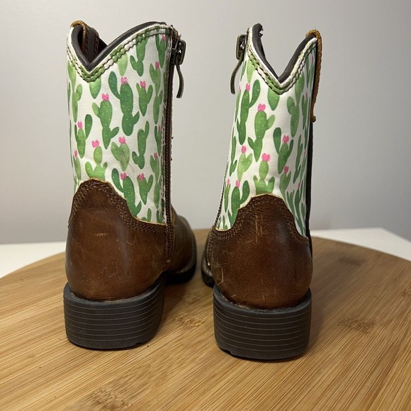 Ariat Toddler Size 5 Anaheim Lil' Stompers Cowgirl Boots Cactus Pink A441000844 - Picture 3 of 7